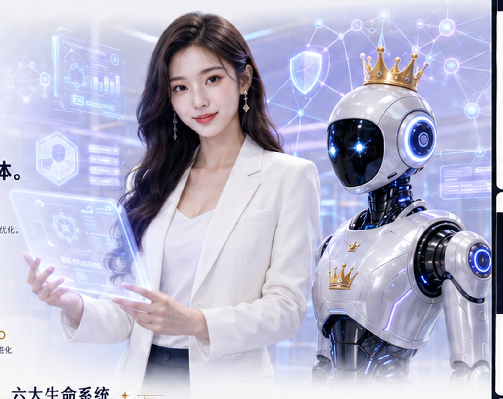 KING AI 女顾问与智能机器人协同管理企业基础设施