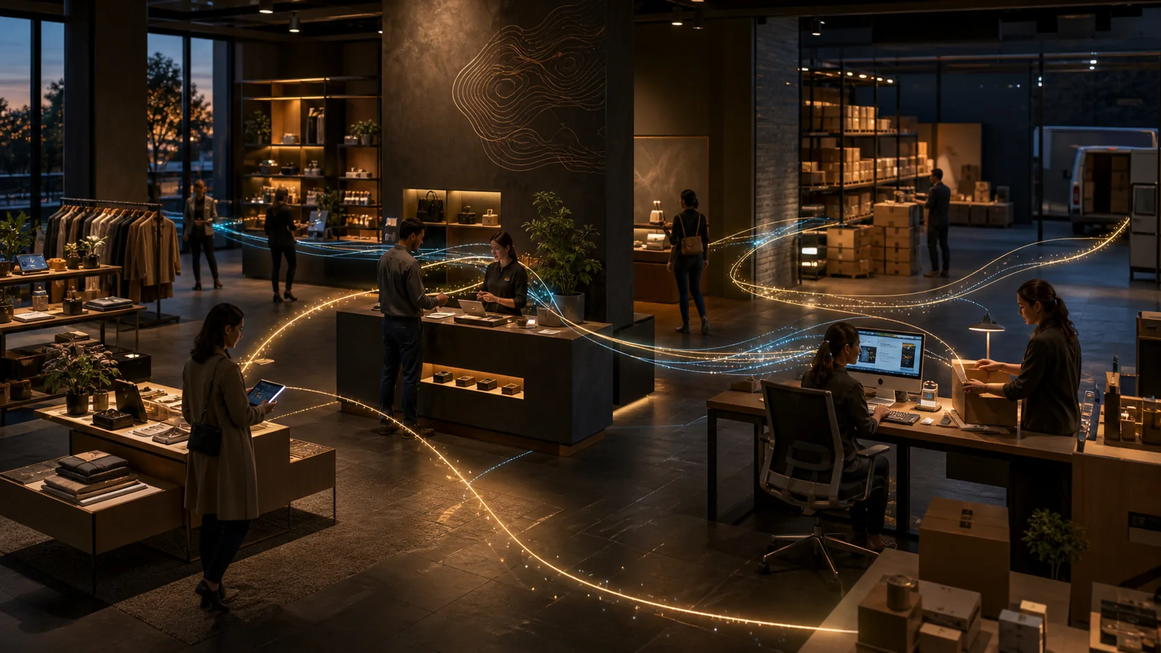 Human-centered industry operations connected by intelligence